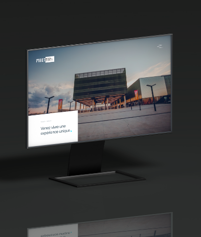 Free Modern Website Mockup With Side Perspective View